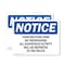 Signmission Construction Zone No Trespassing All Suspicious OSHA Notice Sign, Plastic, 14in W x 10in L, 2PK OS-2PACK-NS-P-1014-L-10797 - alternate 1